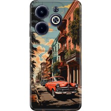 Adasena Infinix Hot 40I Kılıf Desenli Baskılı Tpu Rubber Kapak Küba