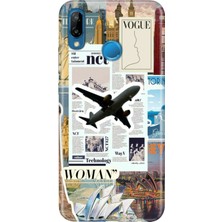 Senada Huawei P20 Lite Kılıf Desenli Baskılı Tpu Rubber Kapak Fly