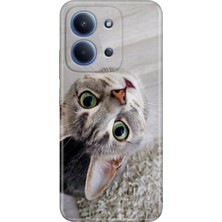 Senada Xiaomi Redmi 15C 4g Kılıf Desenli Baskılı Tpu Rubber Kapak Evdeki Kedi