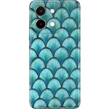 Senada Vivo Y28 Kılıf Desenli Baskılı Tpu Rubber Kapak Fish Scale 468