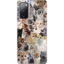 Senada Samsung Galaxy S20 Fe Kılıf Desenli Baskılı Tpu Rubber Kapak Cats World