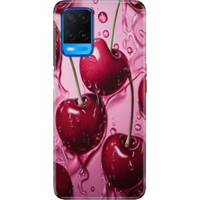 Senada Oppo A54 4g Kılıf Desenli Baskılı Tpu Rubber Kapak Kirazın Dansı