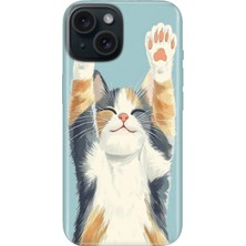 Senada iPhone 14 Kılıf Desenli Baskılı Tpu Rubber Kapak Eller Yukarı