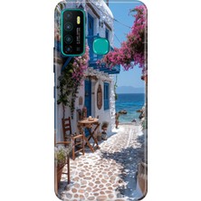 Senada Infinix Hot 9 Kılıf Desenli Baskılı Tpu Rubber Kapak Bodrumda Aşk