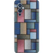 Senada Oneplus 9 Kılıf Desenli Baskılı Tpu Rubber Kapak Jean Pattern