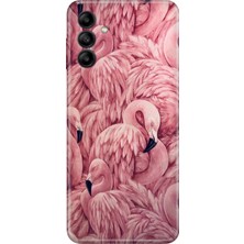 Senada Samsung Galaxy A34 Kılıf Desenli Baskılı Tpu Rubber Kapak Flamingo Pattern