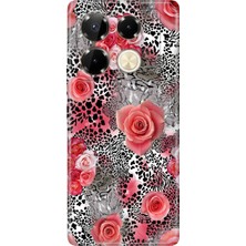 Senada Infinix Note 40 Pro 5g Kılıf Desenli Baskılı Tpu Rubber Kapak Flower Design