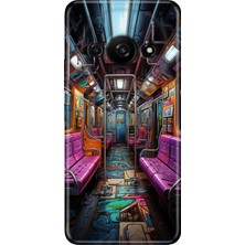 Adasena Xiaomi Redmi A3 Kılıf Desenli Baskılı Tpu Rubber Kapak Metro