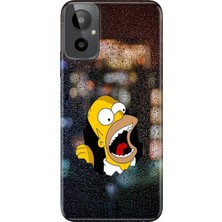 Adasena General Mobile Gm 23-Se Kılıf Desenli Baskılı Tpu Rubber Kapak Simpsincollage