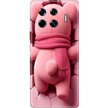 Adasena Tecno Spark 20 Pro Plus+ Kılıf Desenli Baskılı Tpu Rubber Kapak Pink Bear