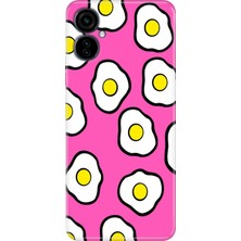 Adasena Tecno Camon 19 Neo Kılıf Desenli Baskılı Tpu Rubber Kapak Pink Eggs