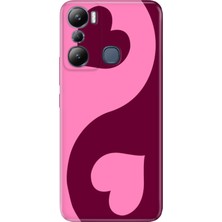Adasena Infinix Hot 20I Kılıf Desenli Baskılı Tpu Rubber Kapak Pinker Love