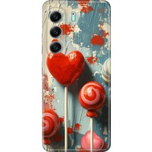 Adasena Tecno Camon 40 4g Kılıf Desenli Baskılı Tpu Rubber Kapak Lollipop