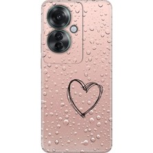 Senada Oppo Reno 11F Kılıf Desenli Baskılı Tpu Rubber Kapak Kalbim