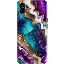 Senada Nothing Phone 1 Kılıf Desenli Baskılı Tpu Rubber Kapak Keskin Ametist