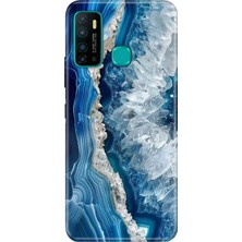 Adasena Infinix Hot 9 Kılıf Desenli Baskılı Tpu Rubber Kapak Otto Marble