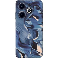 Infinix Hot 40I Kılıf Desenli Baskılı Tpu Rubber Kapak Mavi Marine