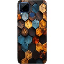 Adasena Realme C21Y - C25Y Kılıf Desenli Baskılı Tpu Rubber Kapak Petek