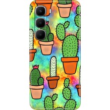 Senada Infinix Hot 60 Kılıf Desenli Baskılı Tpu Rubber Kapak KAKTÜS-2024