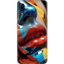 Adasena Samsung Galaxy A20 A30 Kılıf Desenli Baskılı Tpu Rubber Kapak Makyaj