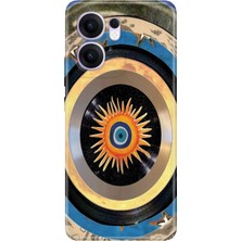 Adasena Oppo Reno 13F Kılıf Desenli Baskılı Tpu Rubber Kapak Nazar