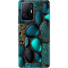 Adasena Xiaomi Mi 11T Pro Kılıf Desenli Baskılı Tpu Rubber Kapak Marble
