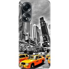 Adasena Oppo A58 Kılıf Desenli Baskılı Tpu Rubber Kapak Newyork Aşkı