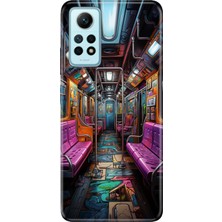 Adasena Xiaomi Redmi Note 12 Pro 4g Kılıf Desenli Baskılı Tpu Rubber Kapak Metro