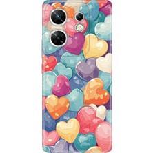 Senada Infinix Zero 30 4g Kılıf Desenli Baskılı Tpu Rubber Kapak Heart Pattern