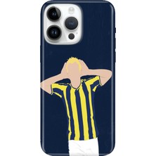 Adasena iPhone 14 Pro Max Kılıf Desenli Baskılı Tpu Rubber Kapak Sarı Lacivert Gol