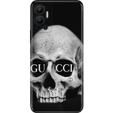 Adasena Infinix Hot 12 Kılıf Desenli Baskılı Tpu Rubber Kapak Skull Fashion
