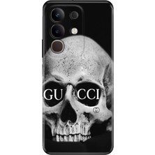 Adasena Vivo Y29 Kılıf Desenli Baskılı Tpu Rubber Kapak Skull Fashion