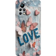 Adasena Infinix Note 11 Pro Kılıf Desenli Baskılı Tpu Rubber Kapak Love Painting