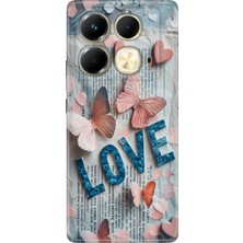 Adasena Infinix Note 40 4g Kılıf Desenli Baskılı Tpu Rubber Kapak Love Painting