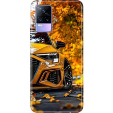 Adasena Vivo V21 Kılıf Desenli Baskılı Tpu Rubber Kapak Rs