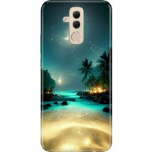 Huawei Mate 20 Lite Kılıf Desenli Baskılı Tpu Rubber Kapak Rüya Ada