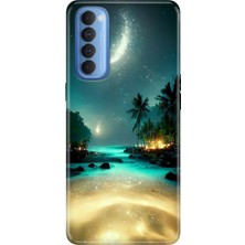 Adasena Oppo Reno 4 Pro Kılıf Desenli Baskılı Tpu Rubber Kapak Rüya Ada