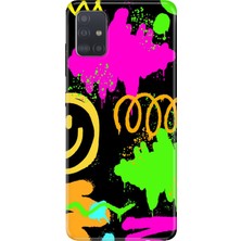 Samsung Galaxy A51 Kılıf Desenli Baskılı Tpu Rubber Kapak Smile