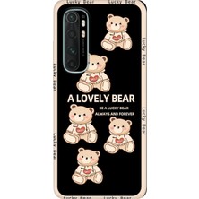 Xiaomi Mi Note 10 Lite Kılıf Desenli Baskılı Tpu Rubber Kapak Smile Bear