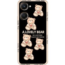 Adasena Vivo Y18 Kılıf Desenli Baskılı Tpu Rubber Kapak Smile Bear