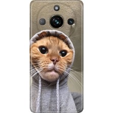 Adasena Realme 11 Pro Kılıf Desenli Baskılı Tpu Rubber Kapak Selfie Kedicik