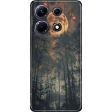 Adasena Infinix Note 30 Kılıf Desenli Baskılı Tpu Rubber Kapak Korkutan Orman