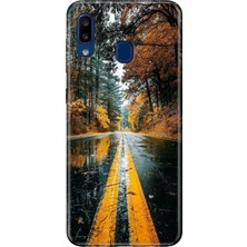 Adasena Samsung Galaxy A20 A30 Kılıf Desenli Baskılı Tpu Rubber Kapak Korku Yolu