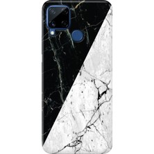 Adasena Realme C21Y - C25Y Kılıf Desenli Baskılı Tpu Rubber Kapak Mermer