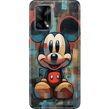 Adasena Oppo A74 4g Kılıf Desenli Baskılı Tpu Rubber Kapak Mickeyworld