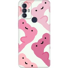Adasena Tcl 30 Se Kılıf Desenli Baskılı Tpu Rubber Kapak Pink Frogs