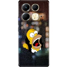 Adasena Infinix Note 40 4g Kılıf Desenli Baskılı Tpu Rubber Kapak Simpsincollage