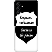 Adasena Samsung Galaxy A13 5g Kılıf Desenli Baskılı Tpu Rubber Kapak Siyah Beyaz Aşkım