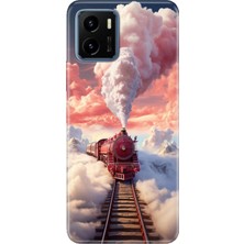 Adasena Vivo Y15S Kılıf Desenli Baskılı Tpu Rubber Kapak Tren