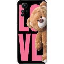 Adasena Xiaomi Redmi Note 12S Kılıf Desenli Baskılı Tpu Rubber Kapak Love Teddy